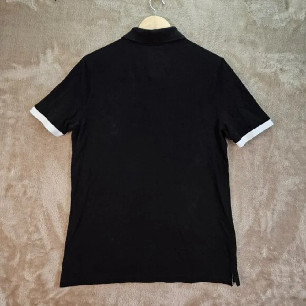 G-Star Raw Polo Shirt Embroidered Logo Golf Black Short Sleeve Men's Size M - Picture 2 of 10
